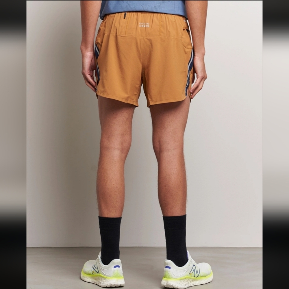New Balance Running Impact Run 5 Inch Lined Shorts Tobacco Men's NWOT - Picture 3 of 14